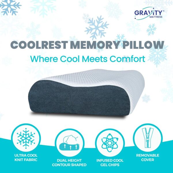 Gravity Coolest Memory Foam Pillow