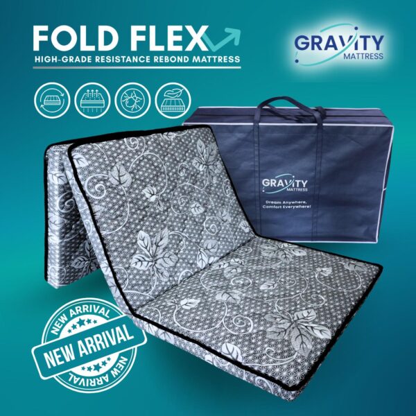 FOLD FLEX Foldable Mattress Tilam Single Lipat High Density Foam Mattress 3"