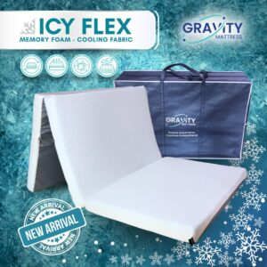 ICY FLEX Foldable Mattress MEMORY FOAM Mattress Single 3"